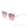 newest italy unisex fashion sunglasses square metal frame sunglasses wholesale sun glasses